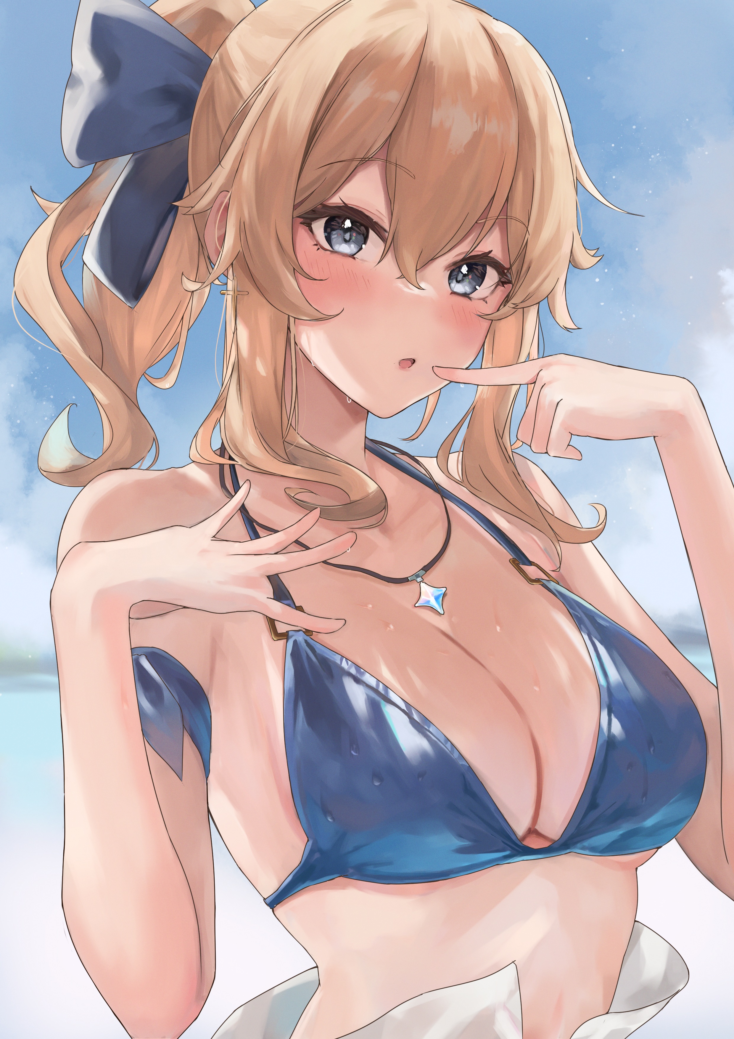 Aoi 13 Genshin Impact Jean Genshin Impact Bikini Top Swimsuits 844196 Yandere 0682